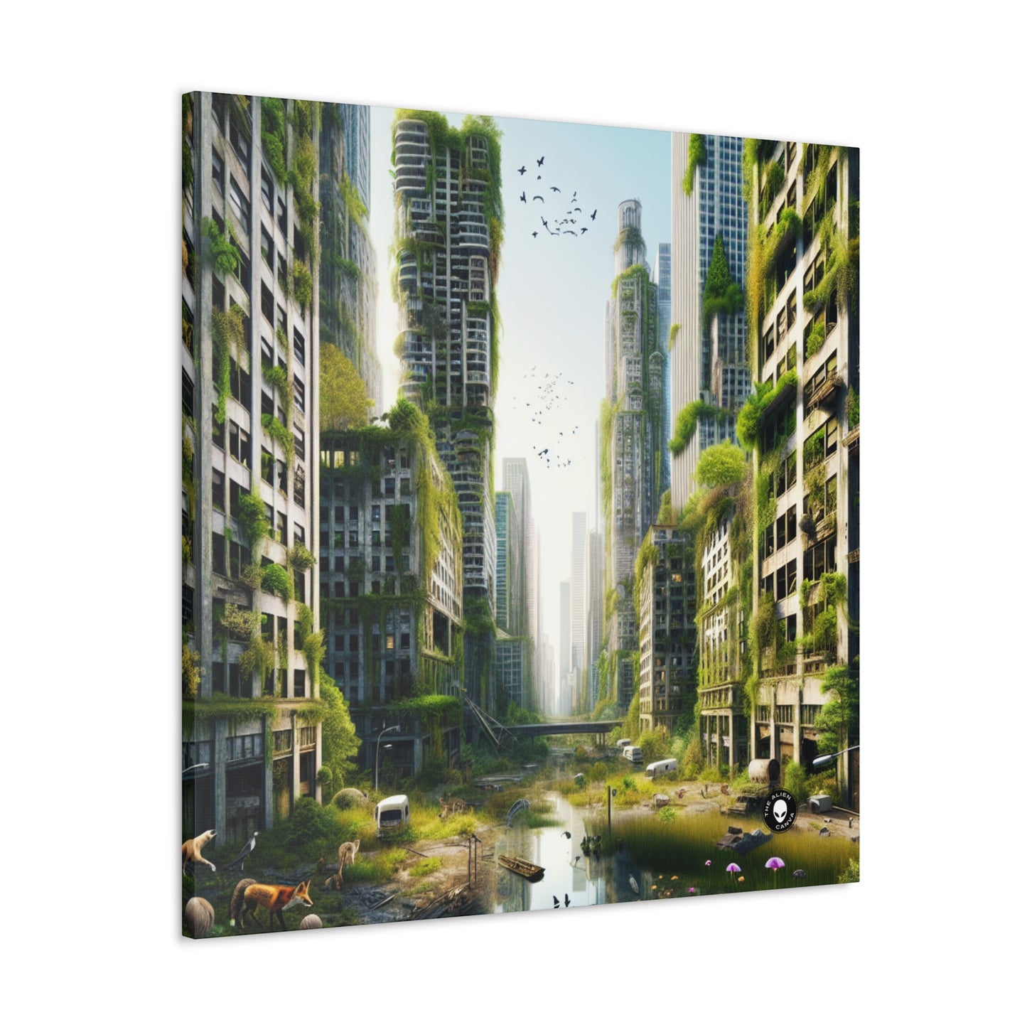 "La recuperación de la naturaleza: una jungla urbana futurista" - The Alien Canva