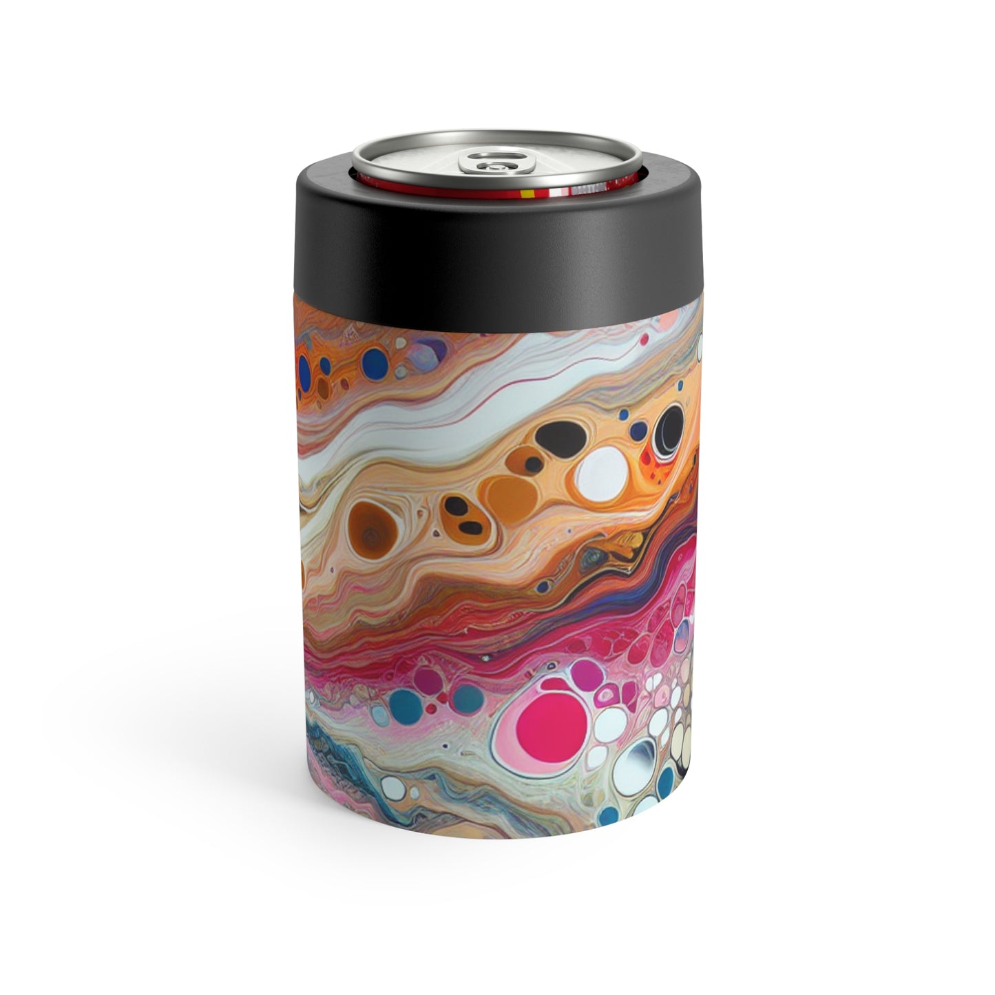 "Couleurs cosmiques : création d'une coulée acrylique fascinante inspirée des nébuleuses célestes" - Pouring acrylique Alien Can Holder