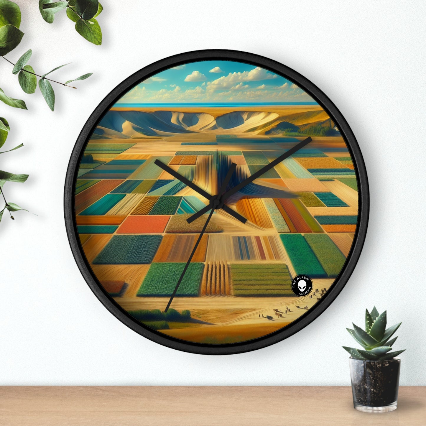 "Forest Mandala: Nature's Harmony" - The Alien Wall Clock Land Art