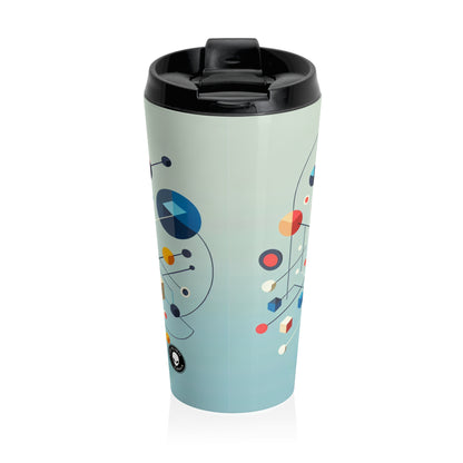 "Collaborative Utopia: A Mural of Hope and Harmony" - The Alien Stainless Steel Travel Mug Relational Art