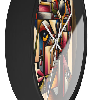 "My Cubist Reflection" - The Alien Wall Clock Cubism