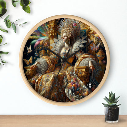 "The Splendor of a Renaissance Queen" - The Alien Wall Clock Rococo