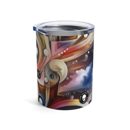 "Nature's Mechanical Symphony" - The Alien Tumbler 10oz Abstract Surrealism