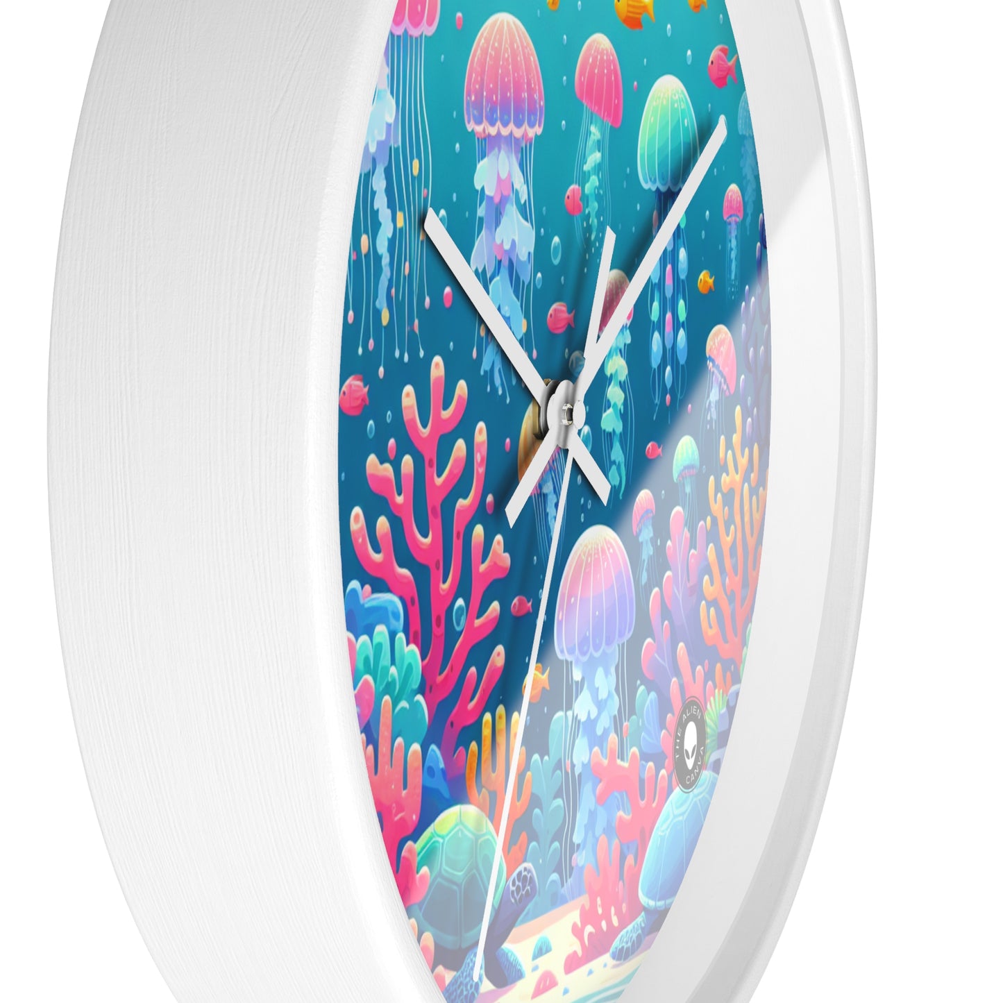 "Enchanting Underwater Symphony" - The Alien Wall Clock