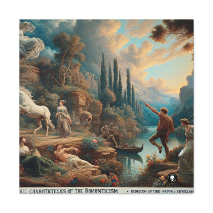 "Sunset Serenade: A Romantic Landscape" - The Alien Canva Romanticism