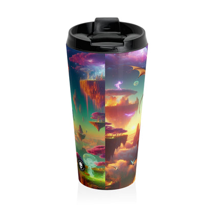 "Dragon's Flight in the Fantastical Realm" - The Alien Stainless Steel Travel Mug