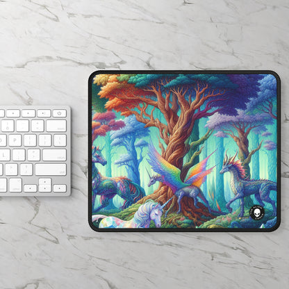 "Crystal Forest: Realm of Mythical Beings" - The Alien Gaming Mouse Pad