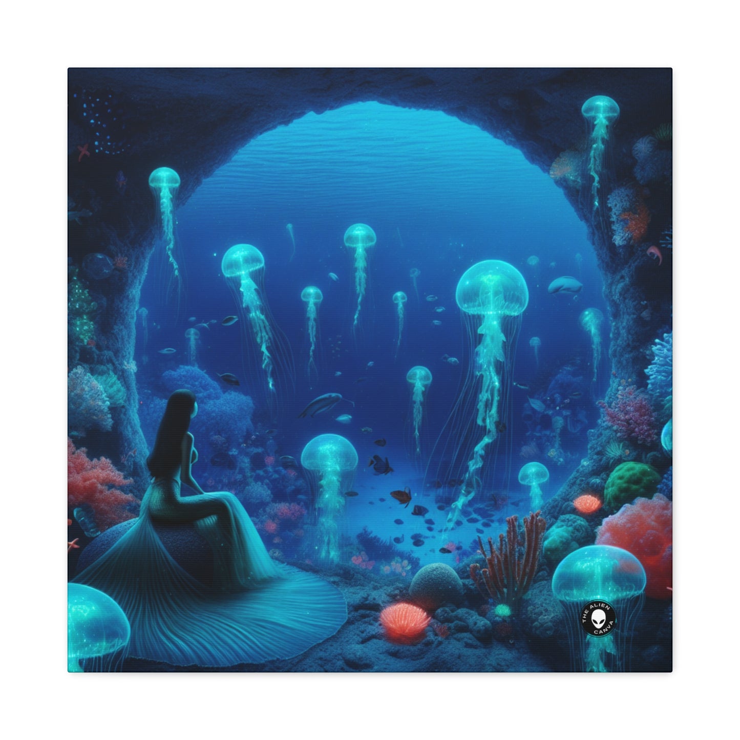 "Siren's Serenity: A Jellyfish Ballet" - The Alien Canva