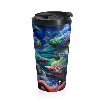 "Psychedelic Underwater Wonderland" - The Alien Stainless Steel Travel Mug