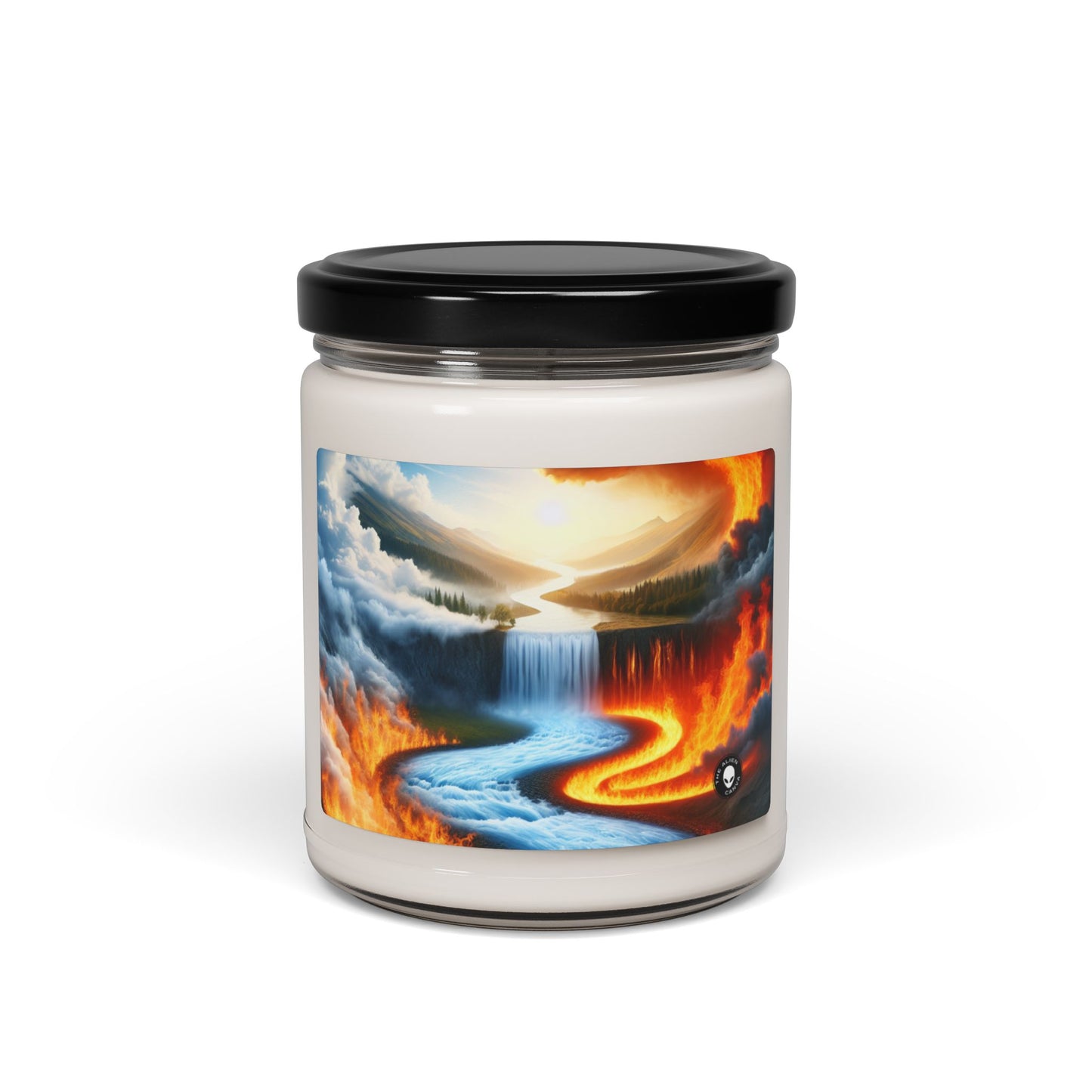 "Fusion of Elements: Harmony in Contrast" - The Alien Scented Soy Candle 9oz