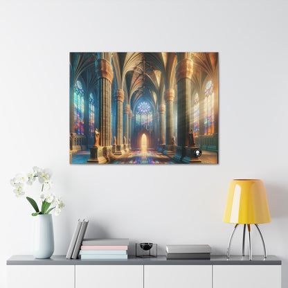 Shadows of the Gothic Cathedral - The Alien Canva Gothic Art