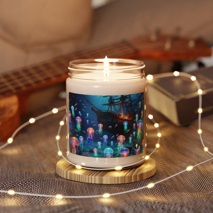 "Glowing Jellyfish Paradise: A Dreamy Underwater Adventure" - The Alien Scented Soy Candle 9oz