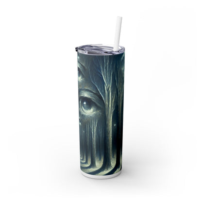 "The Watching Woods" - The Alien Maars® Skinny Tumbler with Straw 20oz