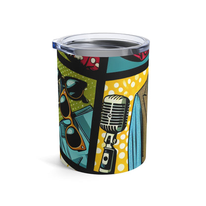 "Ropa de arte pop: un collage de estilo vintage" - The Alien Tumbler 10oz pop art Style