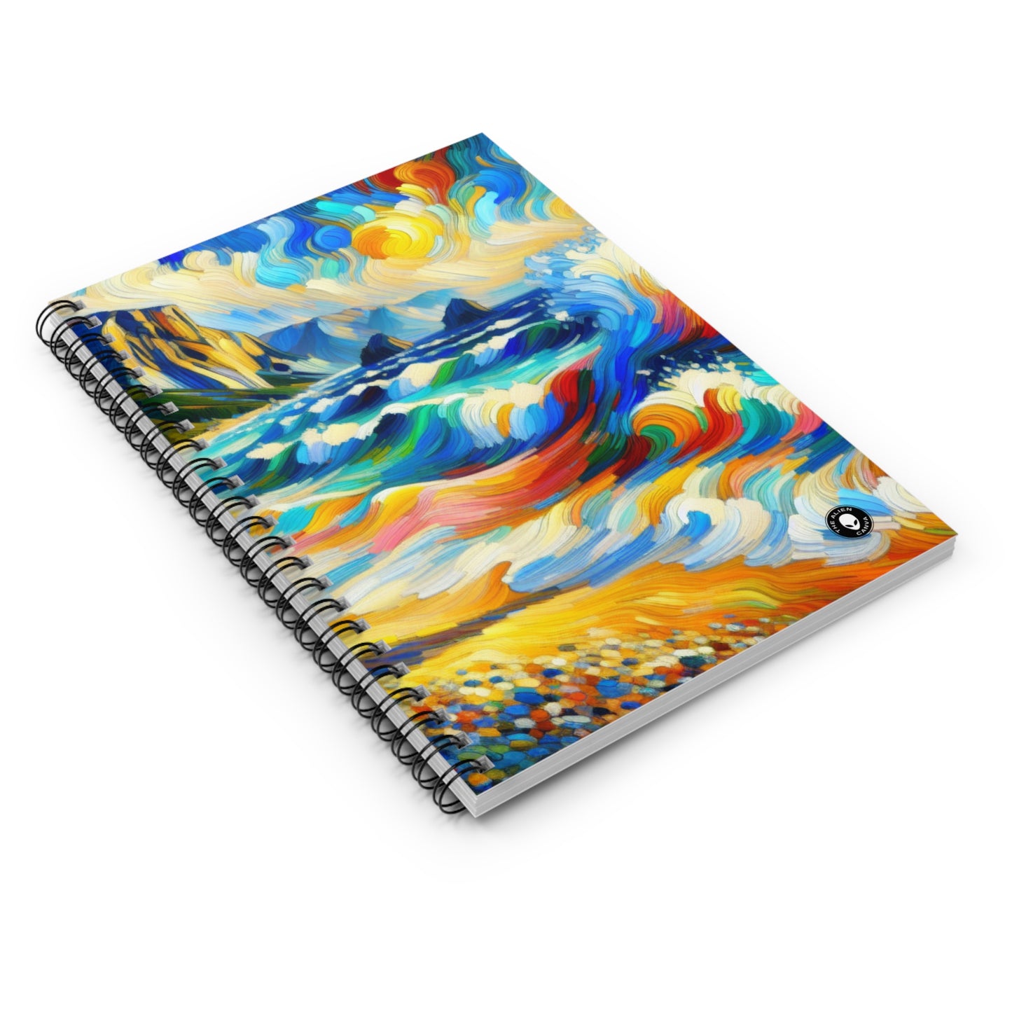 "The Fauvist Shore" - The Alien Spiral Notebook (Ruled Line) Fauvism