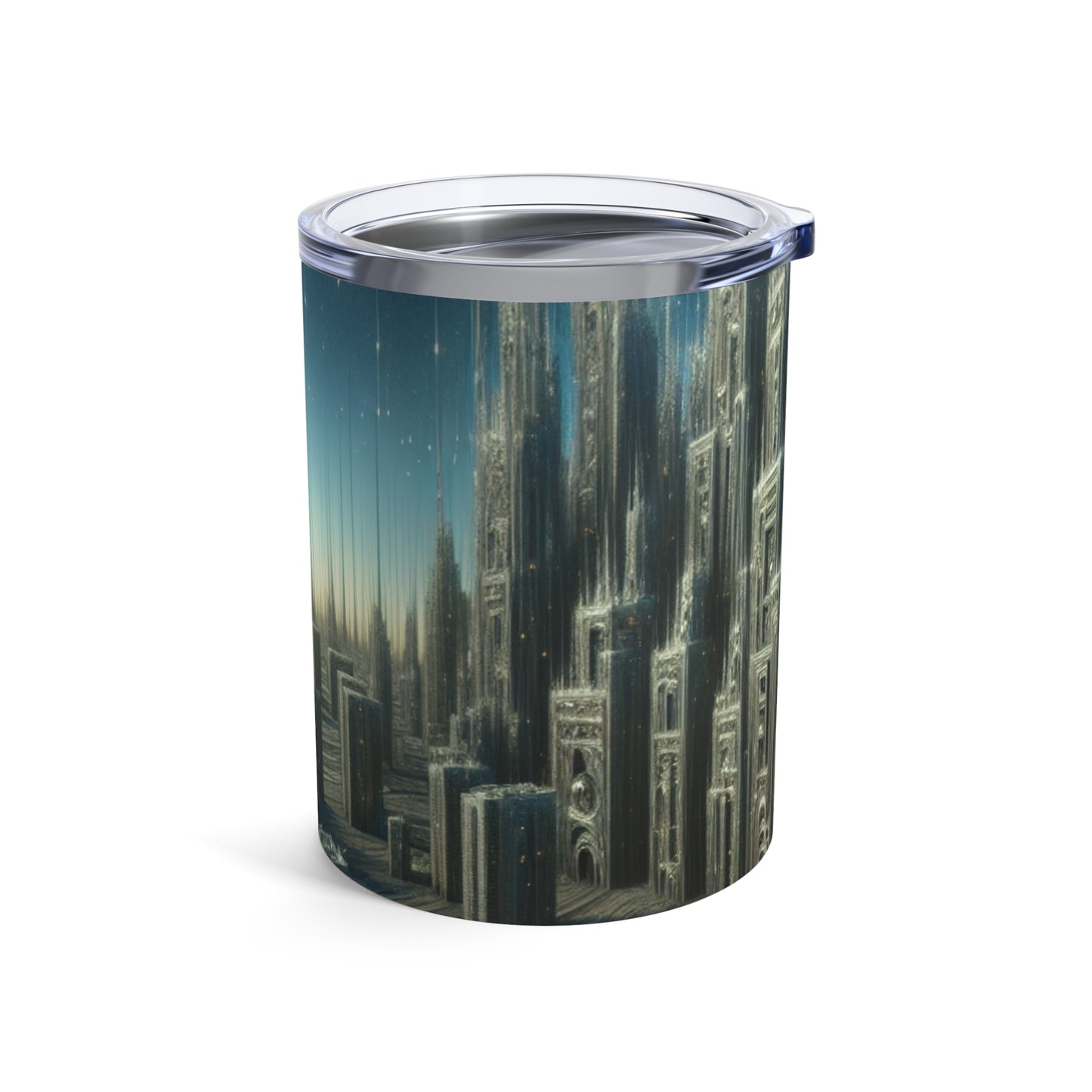 "Nighttime Cityscape Melt" - The Alien Tumbler 10oz