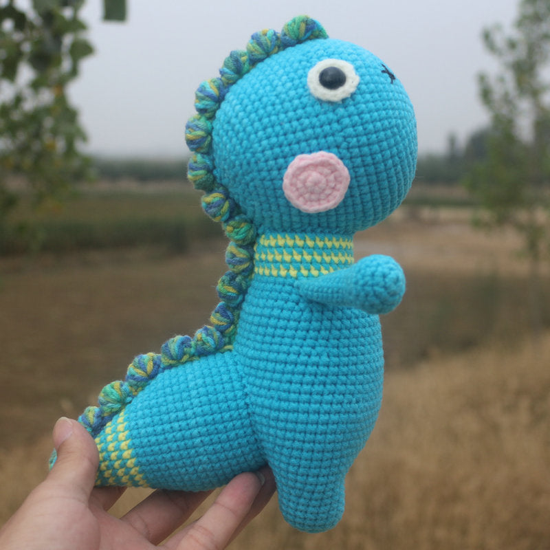 Wool little dinosaur handmade DIY material package