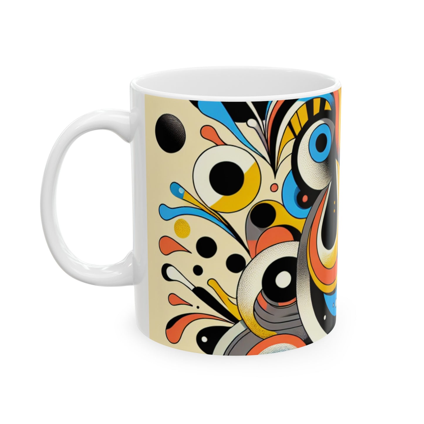 "Dada Fusion: Un caos caprichoso de objetos cotidianos" - The Alien Ceramic Mug 11oz Neo-Dada