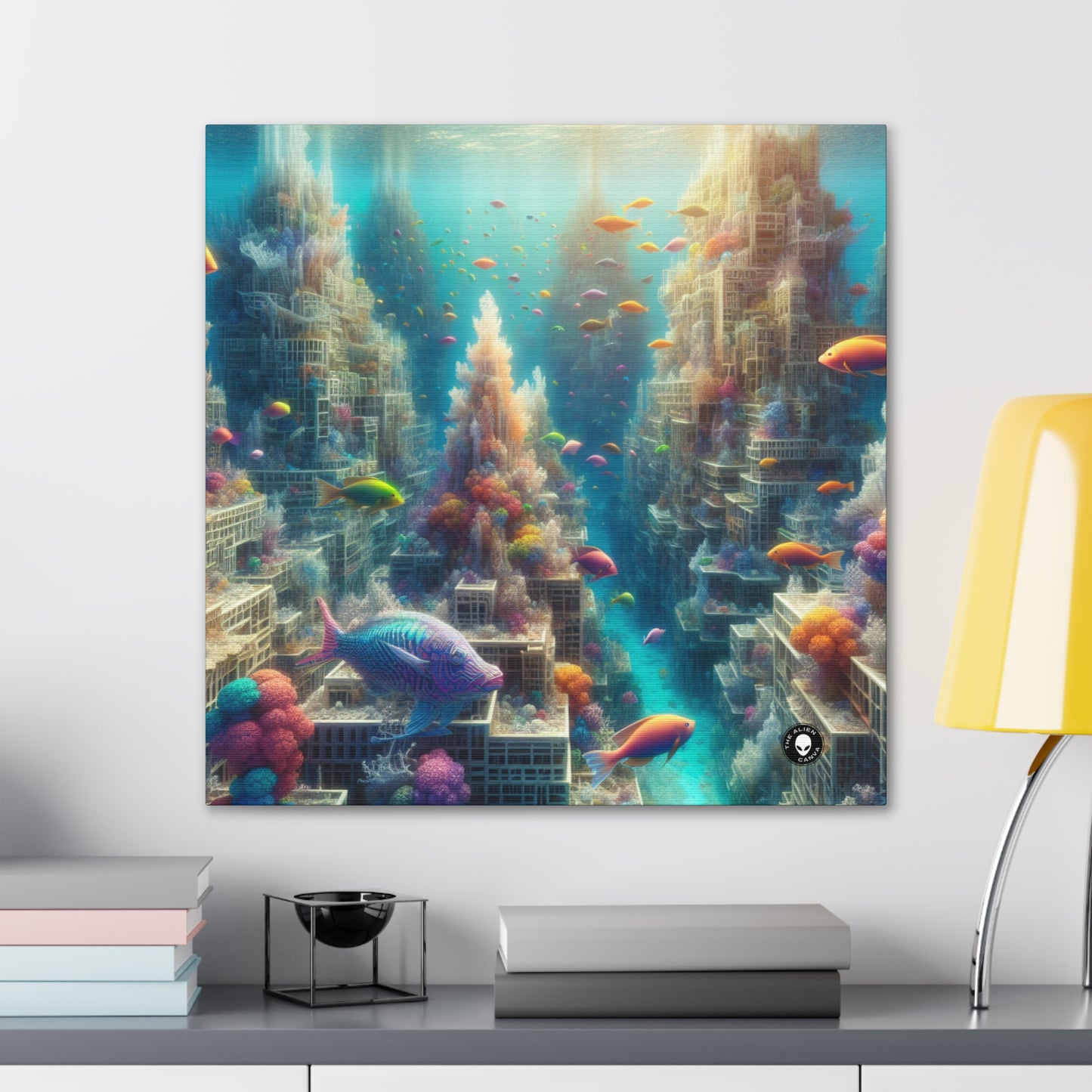 "Coralline City: A Surreal Underwater Wonderland" - The Alien Canva