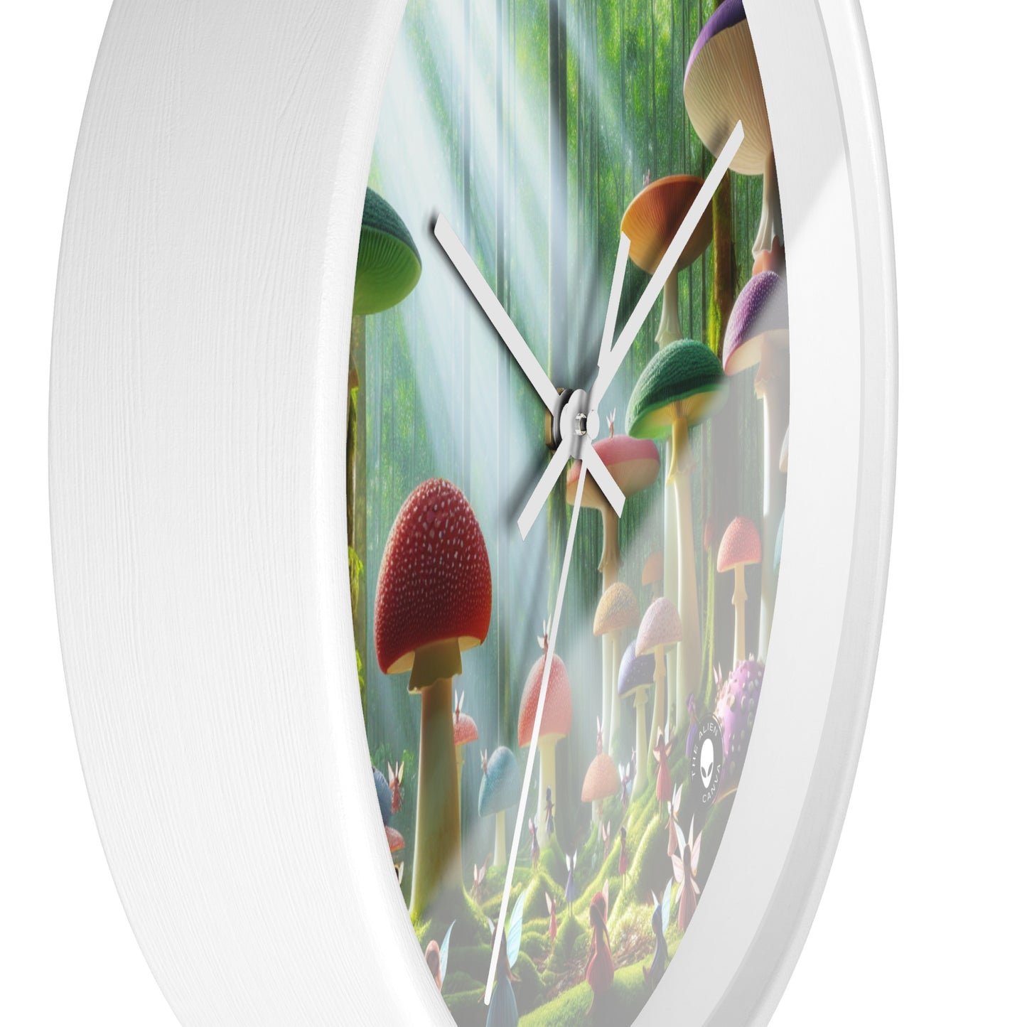 "Enchanted Mushroom Forest" - The Alien Wall Clock