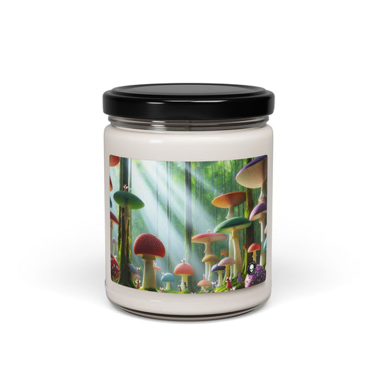 "Bosque de hongos encantado" - Vela de soja con aroma a alienígena de 9 oz