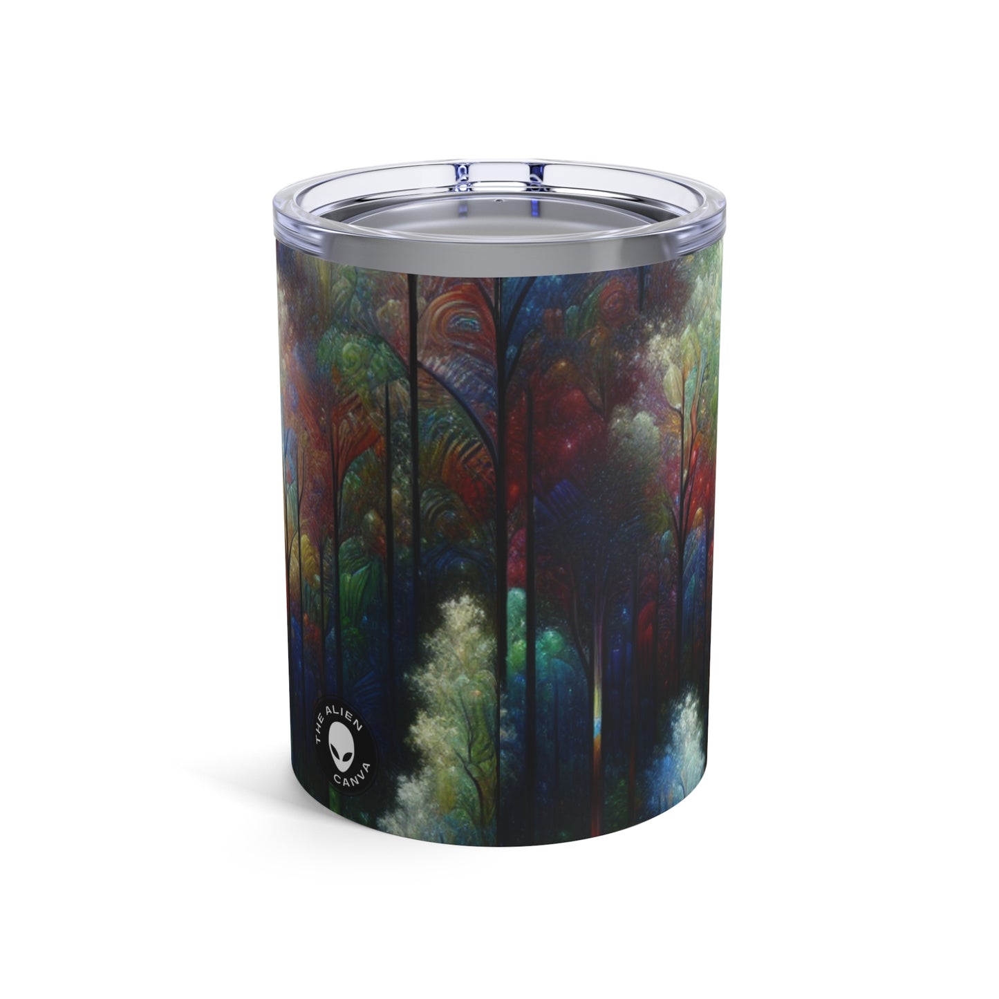 « Enchantement au clair de lune : une forêt vibrante » - The Alien Tumbler 10oz