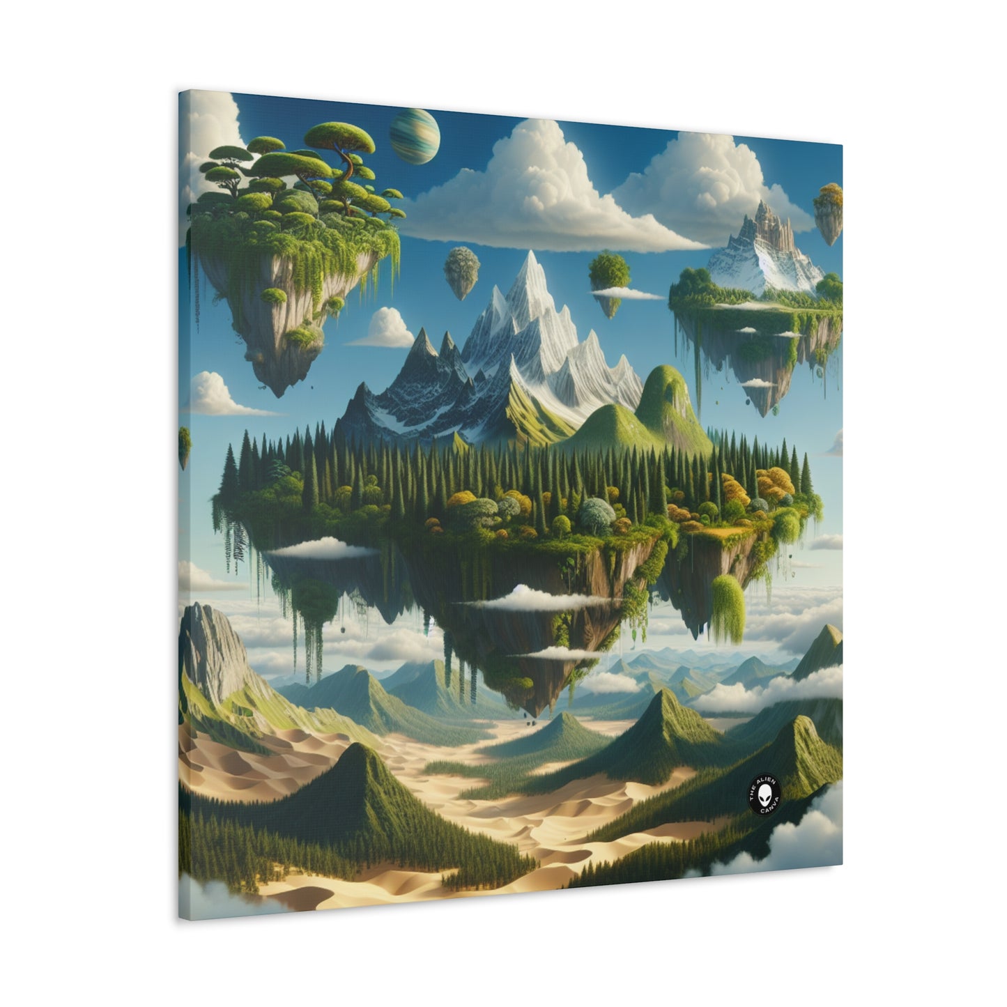 "Elemental Isles: A Dreamlike Journey through Nature's Wonders" - The Alien Canva