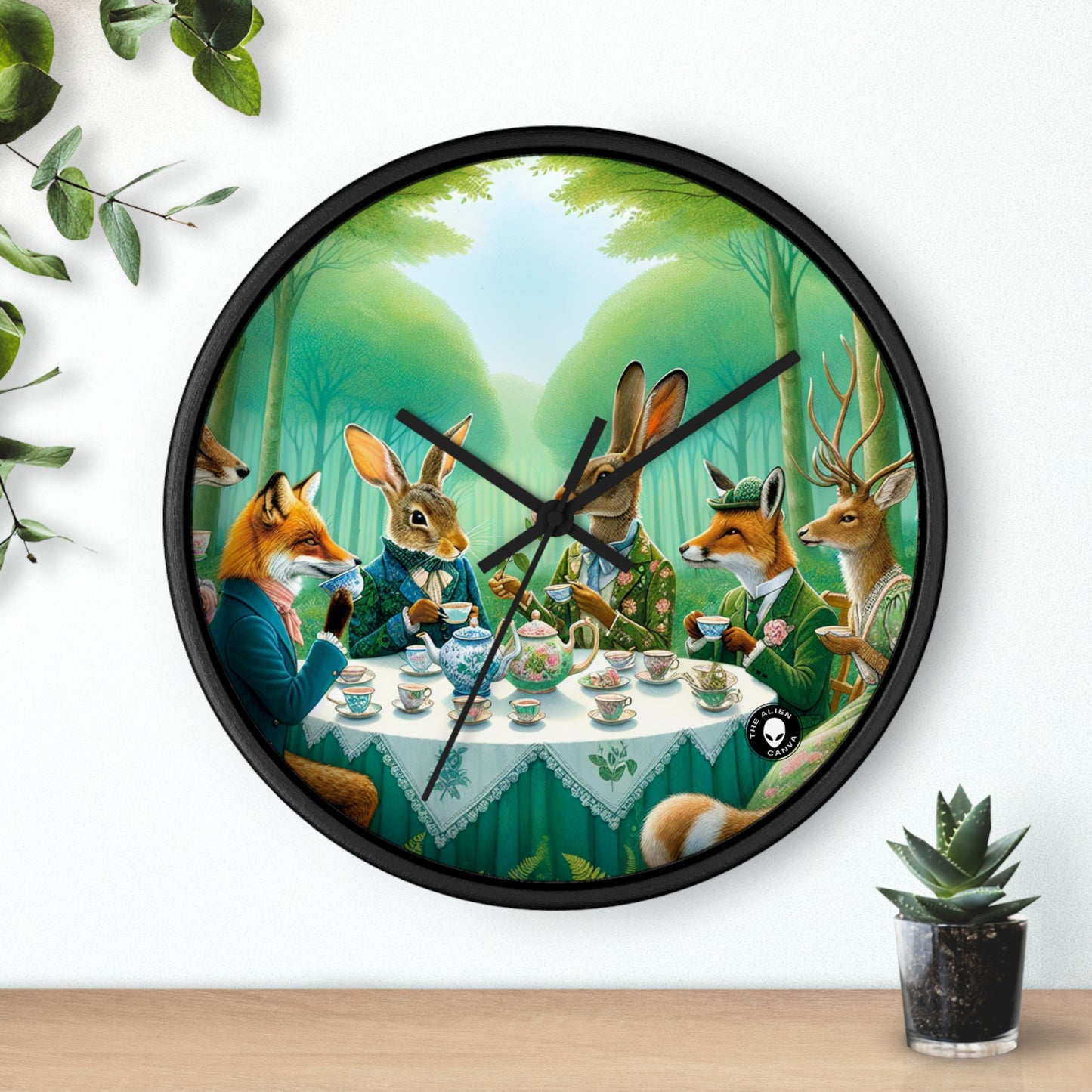 "Enchanted Tea in the Forest" - The Alien Wall Clock