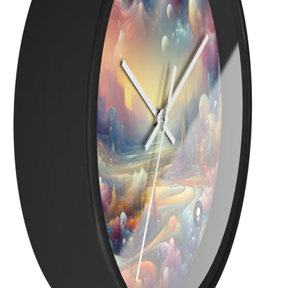 "Delicias oníricas: una pintura surrealista" - El reloj de pared alienígena