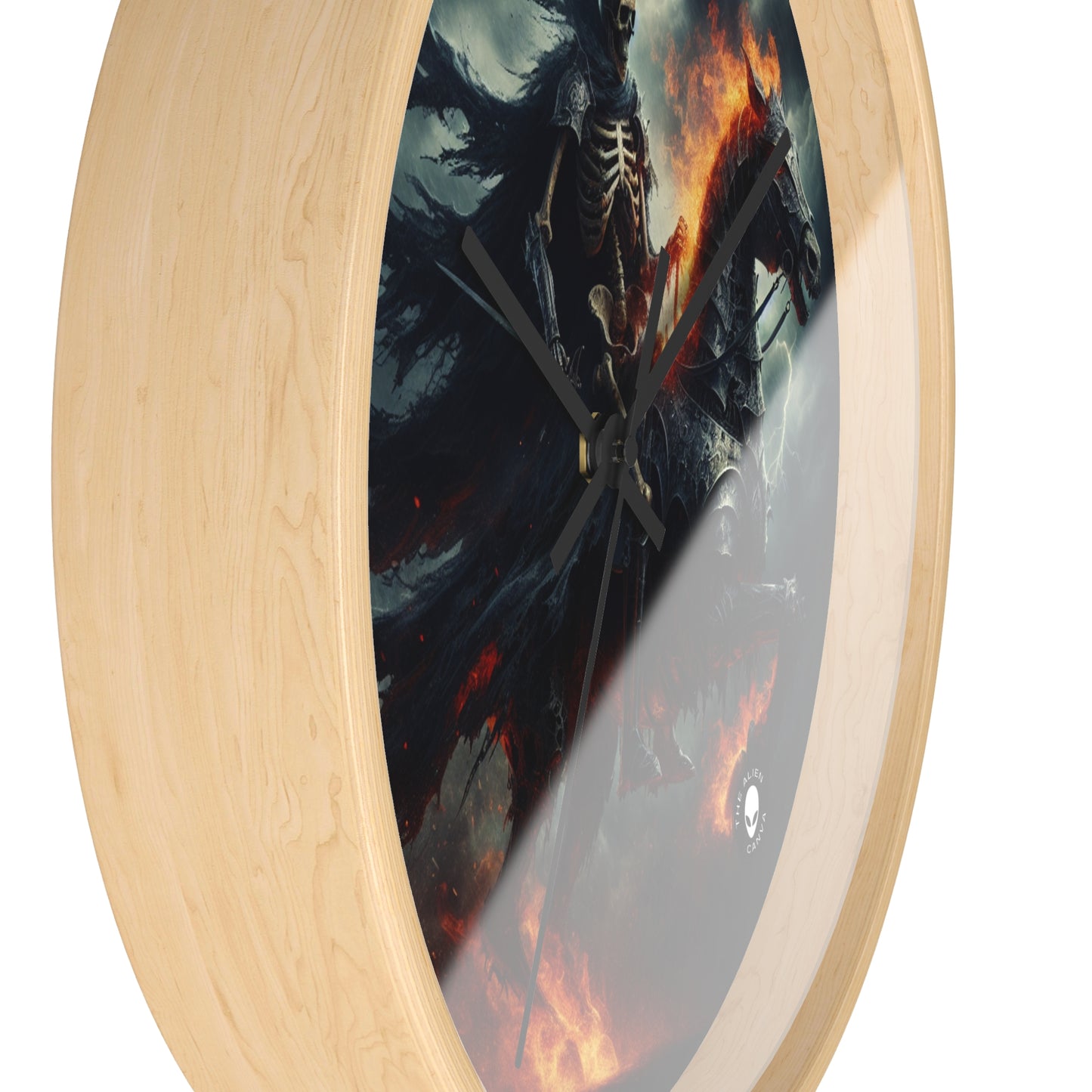 "Cavalry of the Night". - The Alien Wall Clock Gothic Art