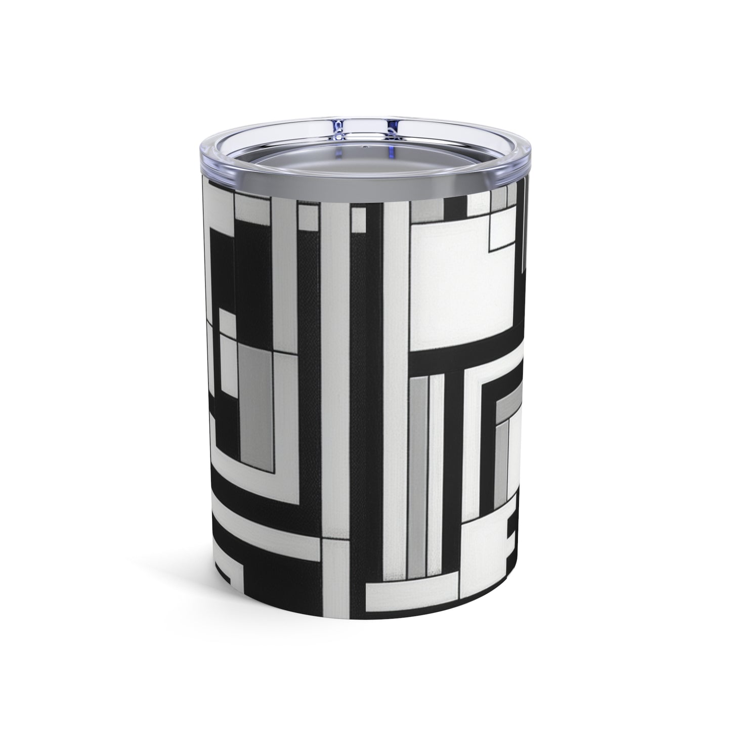 "De Stijl in Black and White" - The Alien Tumbler 10oz De Stijl Style