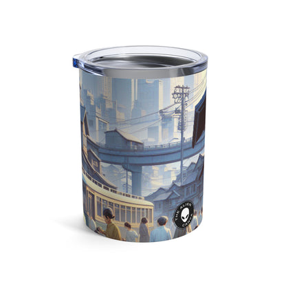 "Unité dans la diversité : Jardin communautaire" - The Alien Tumbler 10oz Réalisme social