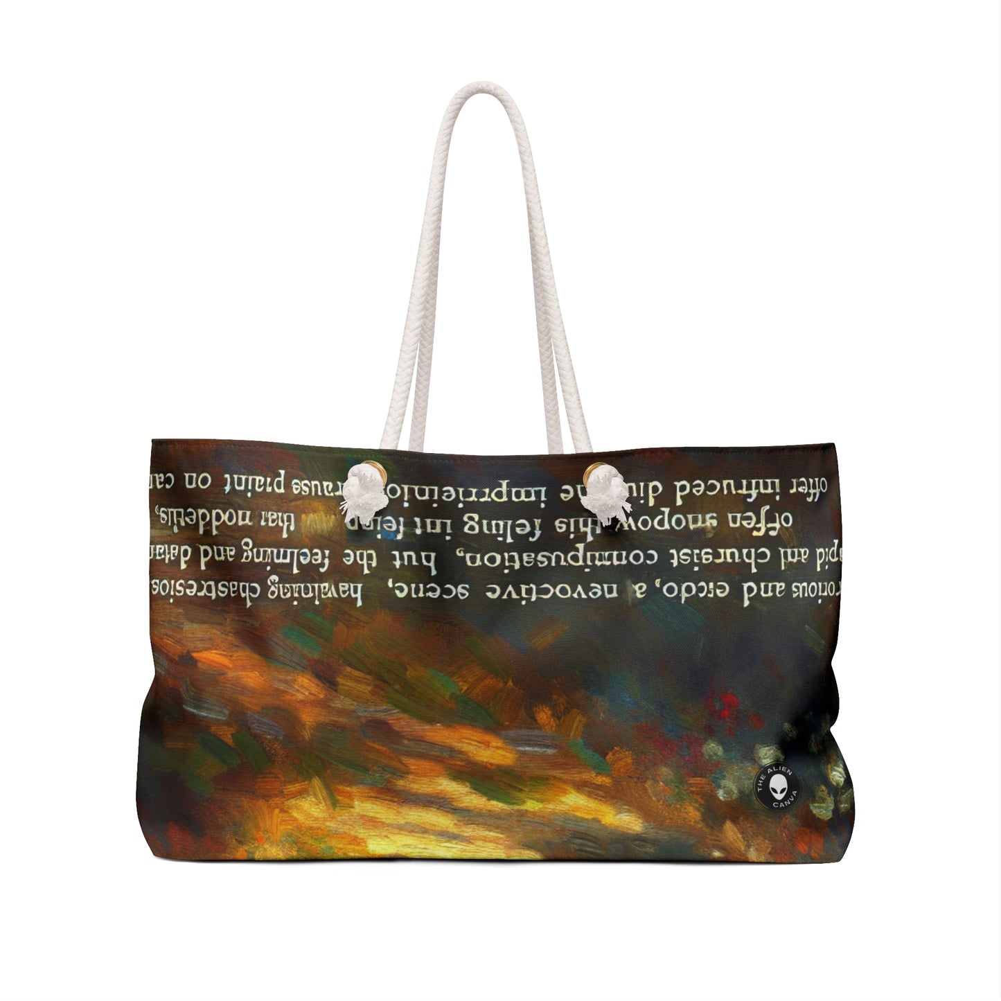 "Sunset Serenity: Pintura impresionista de jardín" - The Alien Weekender Bag Impresionismo