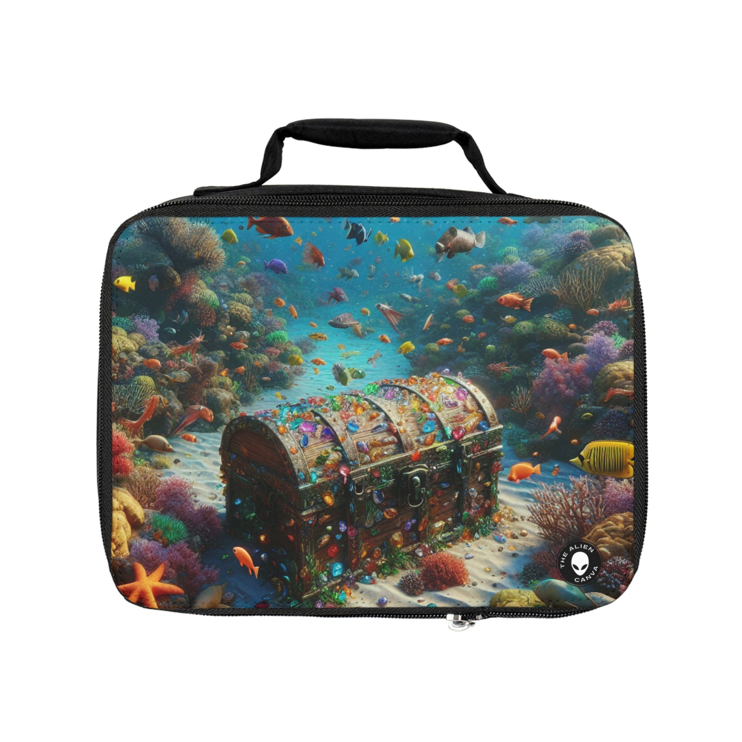 "Jeweled Depths: Discover the Hidden Treasure"- The Alien Lunch Bag