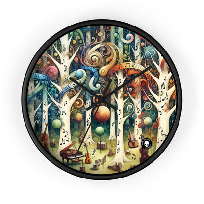 "Melodic Enchantment: The Instrumental Forest" - The Alien Wall Clock