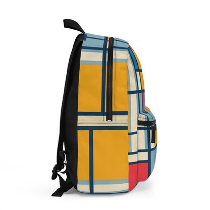 "De Stijl Grid: una composición de color minimalista" - The Alien Backpack