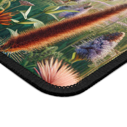 "Un monarca en la pradera de flores silvestres" - The Alien Gaming Mouse Pad Estilo realismo