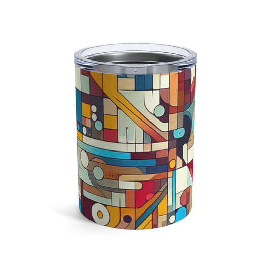 "Tourbillon galactique : une exploration abstraite des mystères cosmiques" - The Alien Tumbler 10oz Abstract Art