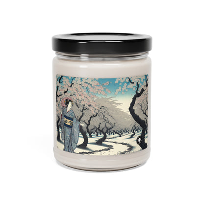 "Blossoming Sky" - La bougie de soja parfumée Alien 9oz Ukiyo-e (impression japonaise sur bois)