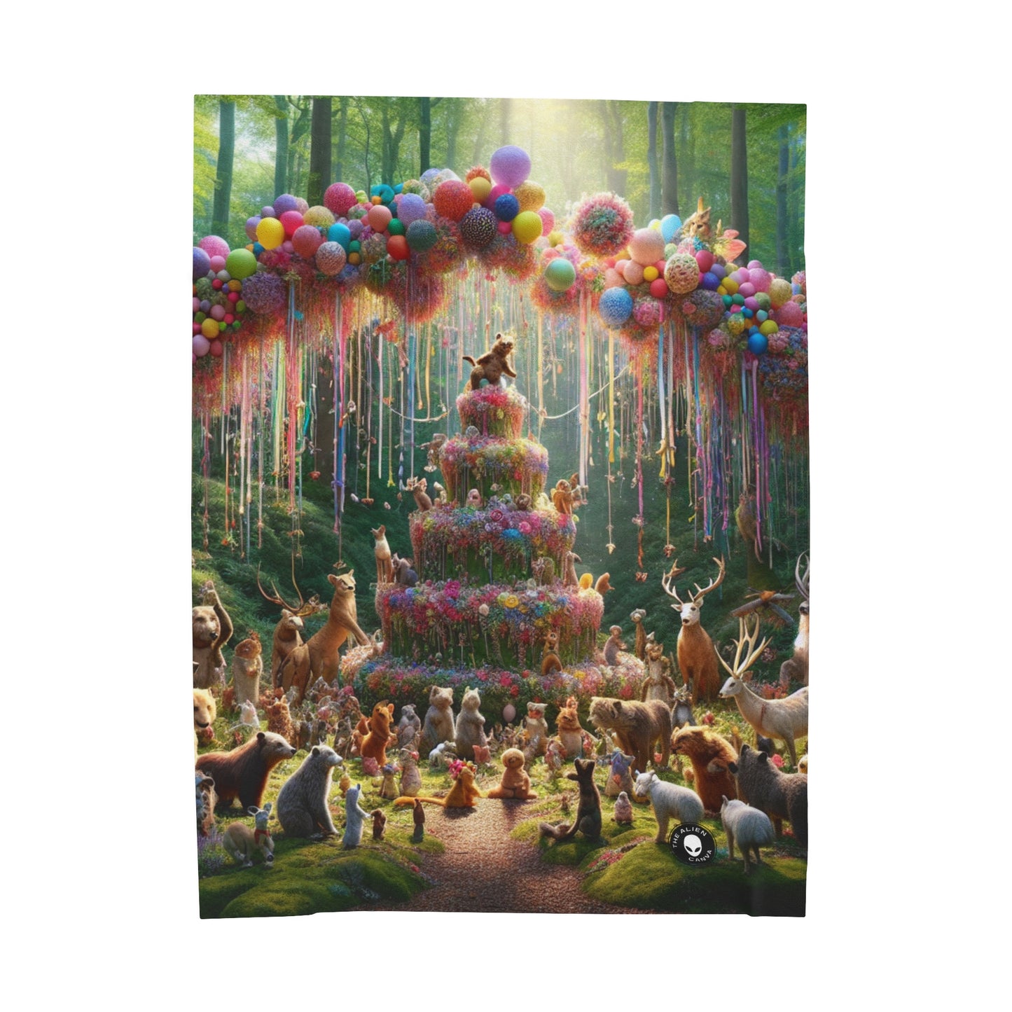 "Forest Fiesta" - The Alien Velveteen Plush Blanket