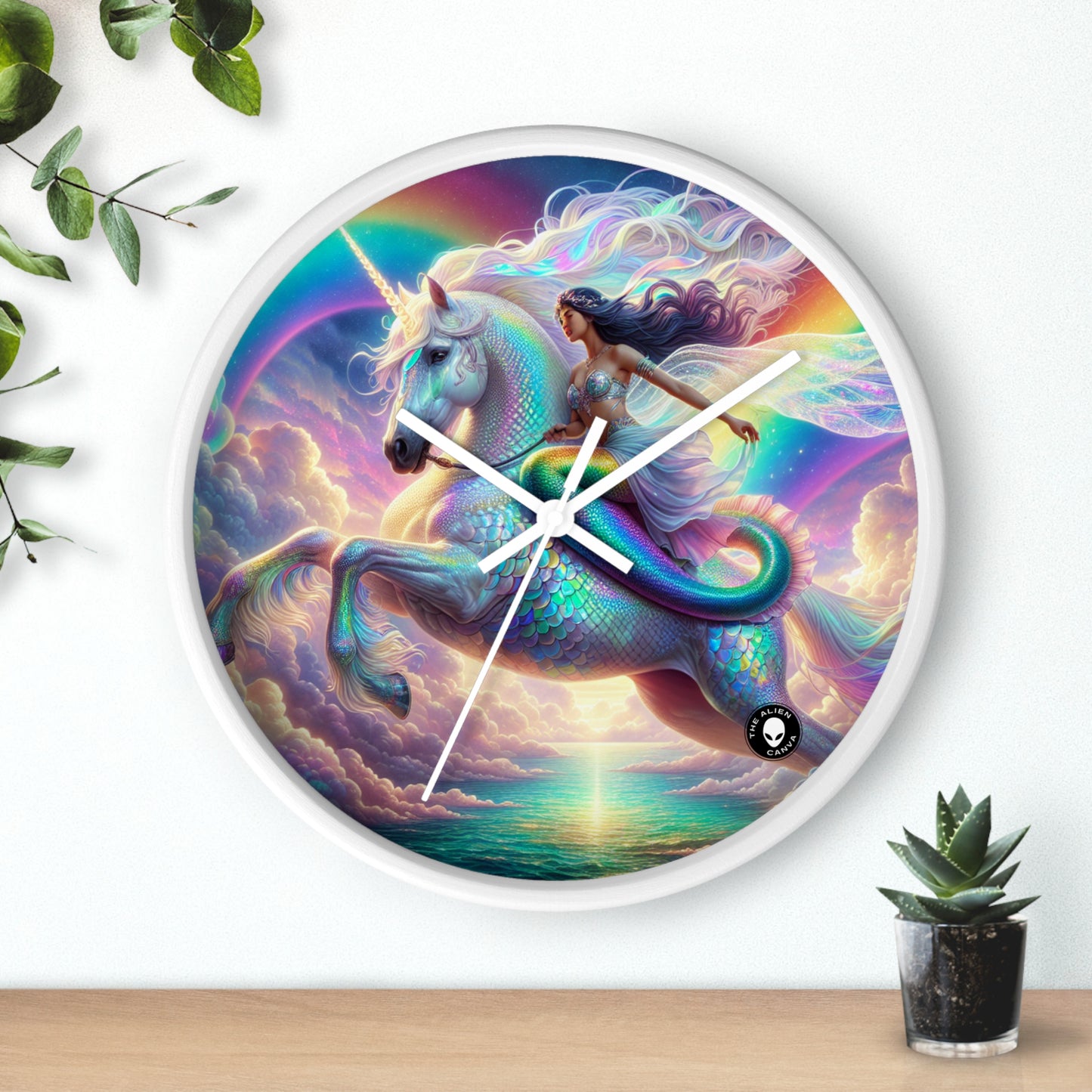 "Mermaid and Unicorn Adventure" - The Alien Wall Clock