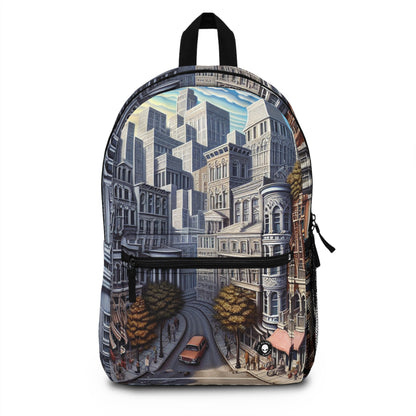 "Enchanted Passage: Transcending Reality" - The Alien Backpack Trompe-l'oeil