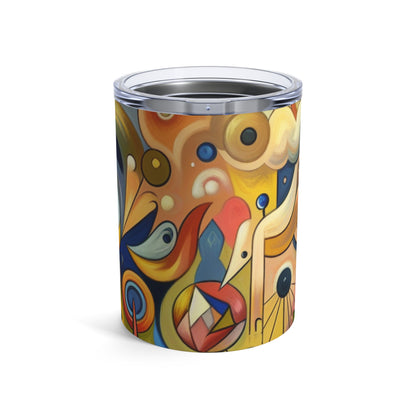 "Pequeña ciudad en una pecera" - The Alien Tumbler 10oz Surrealismo ingenuo