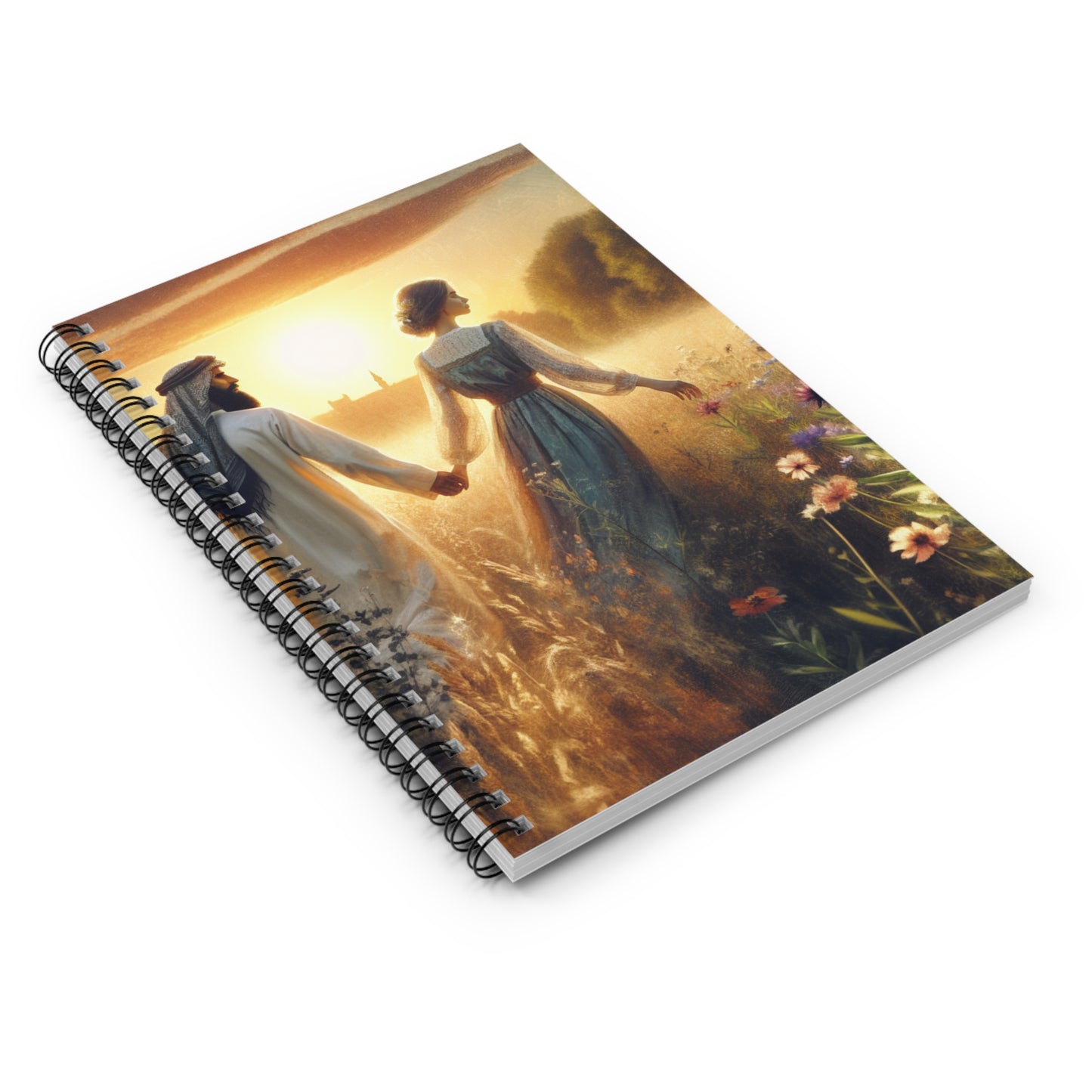 "Sweet Summer Sunset" - The Alien Spiral Notebook (Ruled Line) Romanticism Style