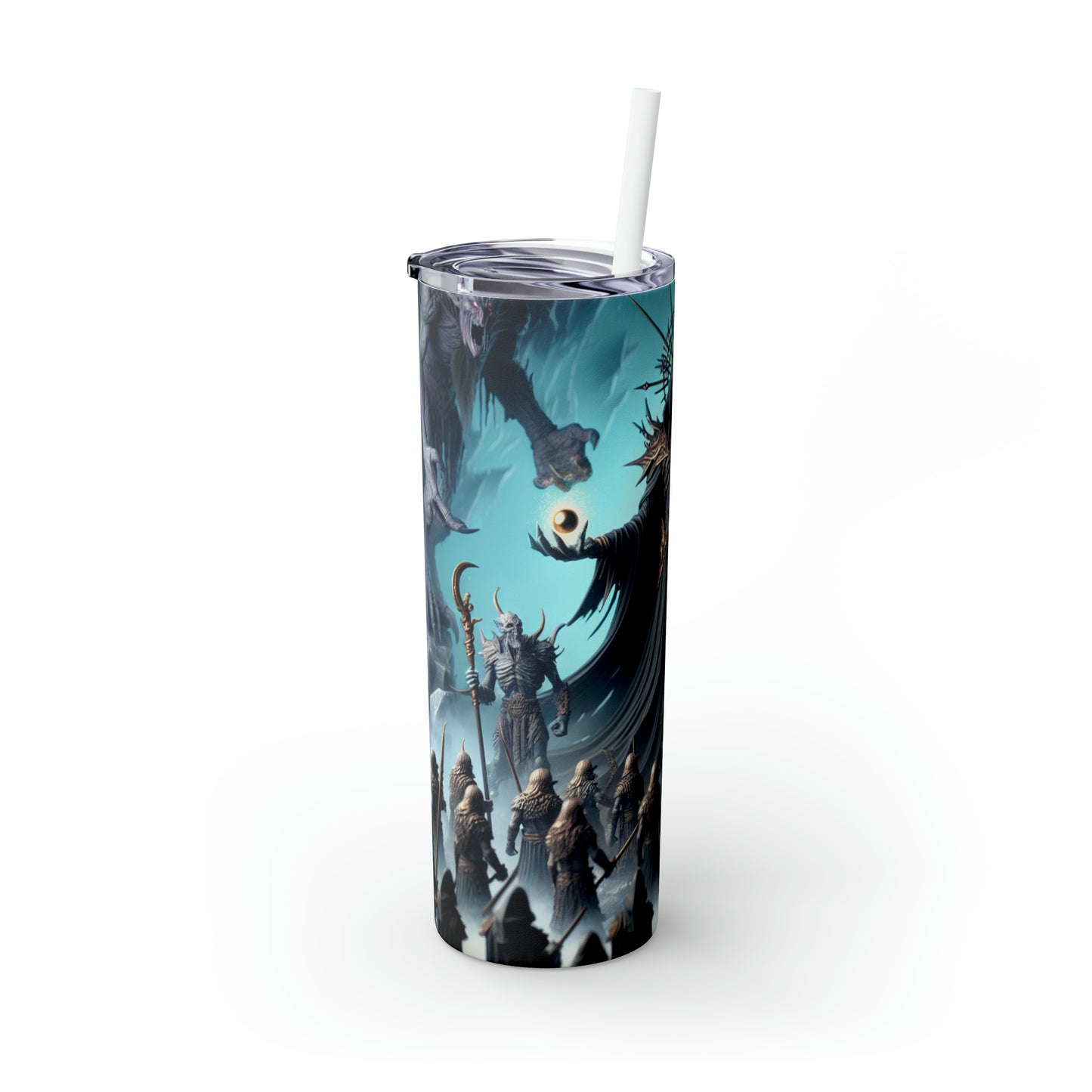 "The Battle for the One Ring" - The Alien Maars® Skinny Tumbler with Straw 20oz