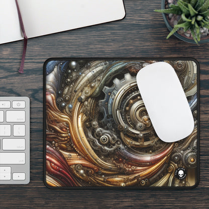 "Bio-Mech Cityscape: Harmonious Fusion" - The Alien Gaming Mouse Pad Bio-mechanical Art