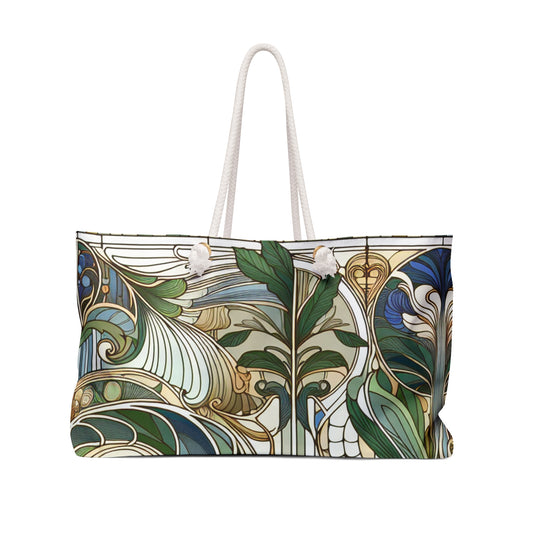 "Encantamiento iluminado por la luna: una serenata mística en el estilo Art Nouveau" - The Alien Weekender Bag Art Nouveau