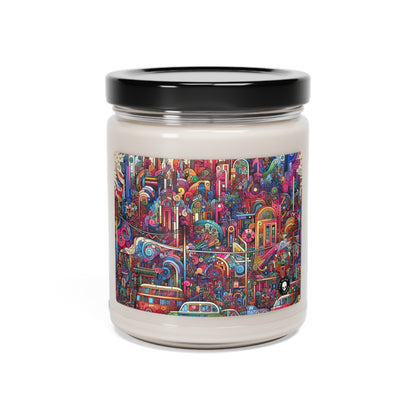 "Unidad en la diversidad: un mural de graffiti del reino animal" - The Alien Scented Soy Candle 9oz Graffiti Art