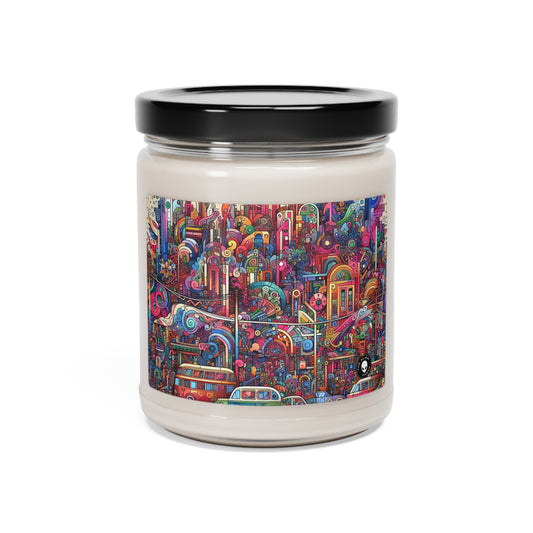 "Unity in Diversity: A Graffiti Mural of the Animal Kingdom" - The Alien Scented Soy Candle 9oz Graffiti Art