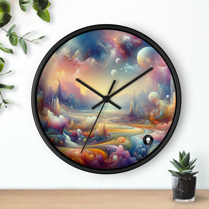 "Delicias oníricas: una pintura surrealista" - El reloj de pared alienígena